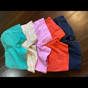American eagle midi shorts, all 0 except teal is 00 - fits same